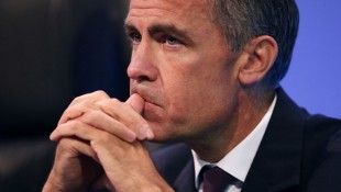 Bank of England Governor Mark Carney waits to deliver his keynote speech at the annual Trades Union Congress, in Liverpool