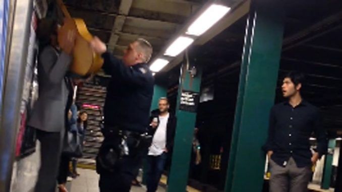 NYPD assaults busker, arrests him after confirming he did nothing illegal