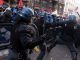 Police and anti-government protesters clash in Italy