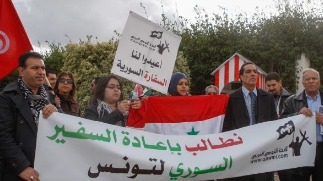 Tunisians call for resumption of ties with Syria