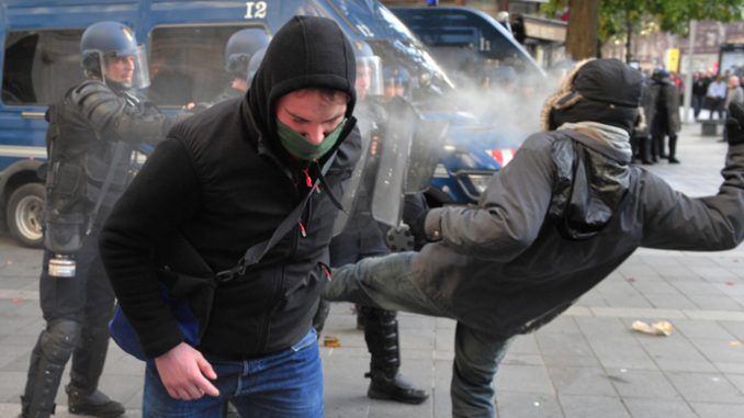 Violent clashes in France after protester killed ‘by police stun grenade’