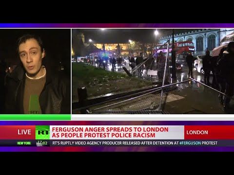 Ferguson anger spreads to London as people protest police racism
