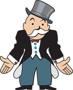 Monopoly Banker with Empty Pockets