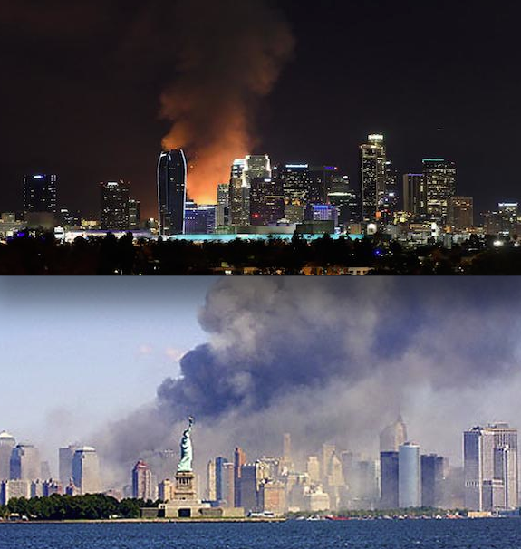 The LA fire and 9/11