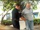 Officer suspended after slapping homeless man