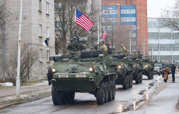 US-NATO Tanks and Armored Vehicles at Russia’s Doorstep (Video)