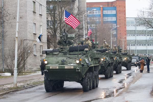 US-NATO Tanks and Armored Vehicles at Russia’s Doorstep (Video)