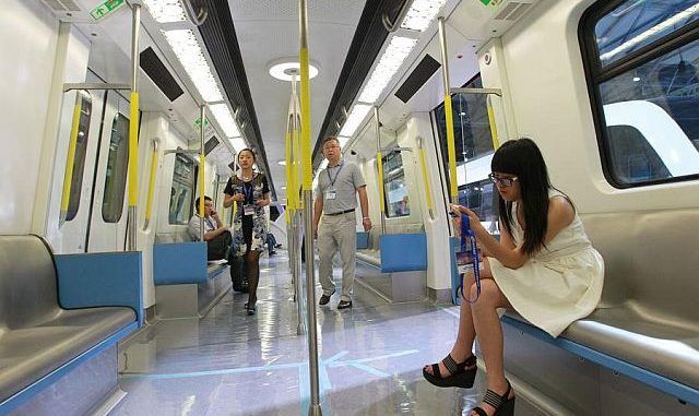 China's first driverless train