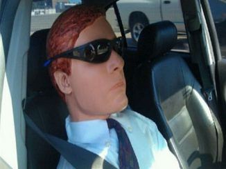 dummy in car