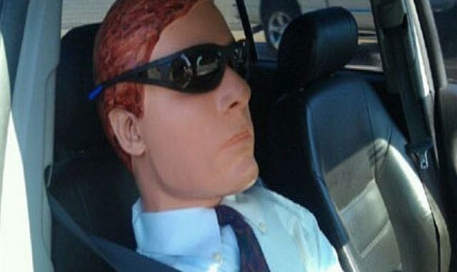 dummy in car