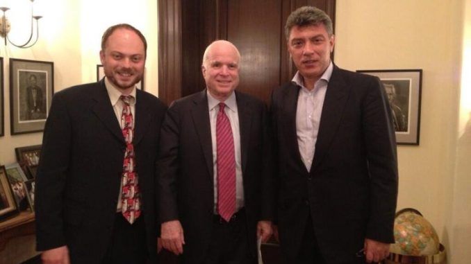 John McCain surfaces to express his ‘heartfelt’ condolences to his friend Boris Nemtsov