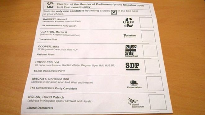 Labour And Green Candidates Left Off Postal Ballot Papers