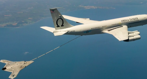 Navy Drone Refueled Mid-Air
