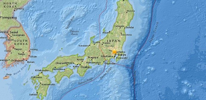 Japan: 5.6 Tremor Shakes Buildings In Tokyo