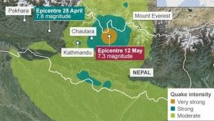 Magnitude 7.3 Earthquake Strikes Nepal Near To Everest