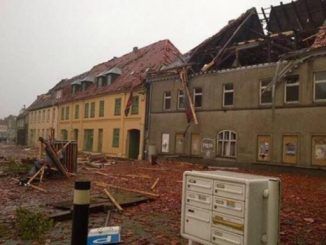 Damage after German tornado