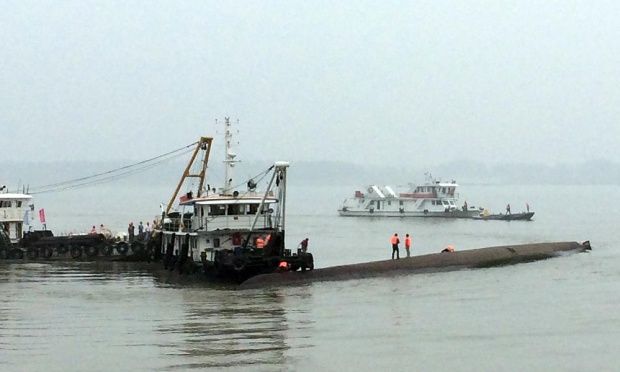 China: Passenger Ship With Over 450 People Sinks In Yangtze River