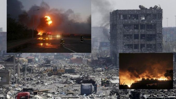 What are China covering up with the Tianjin explosions?