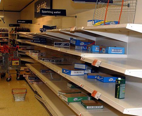 Britain urged to stockpile food and water ahead of worldwide financial collapse