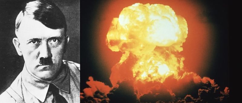 Hiter created an atomic bomb during world war 2