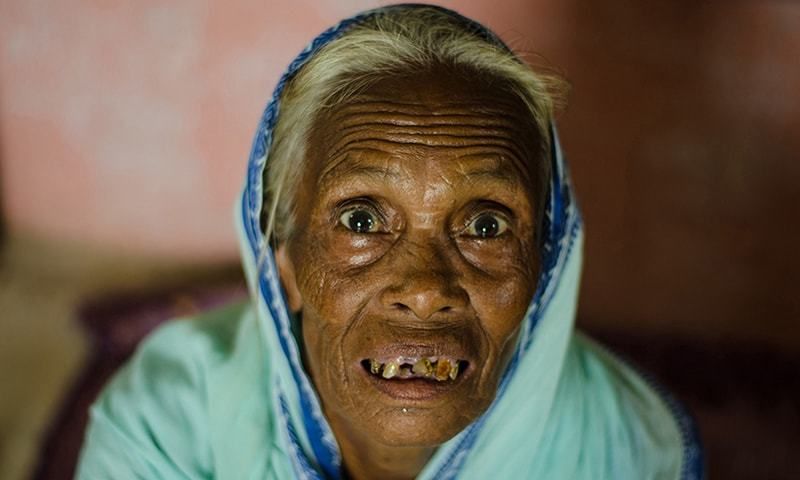 A woman from India accused of being a "witch"