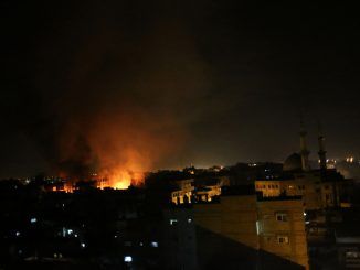September 2015 - Israel have launched an airstrike on Gaza