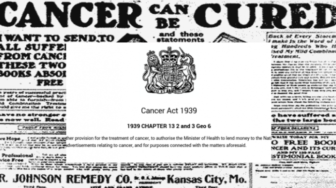1939 cancer act