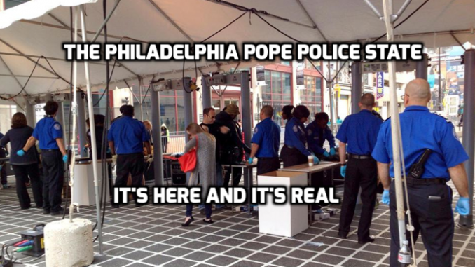 Pope philadelphia police state