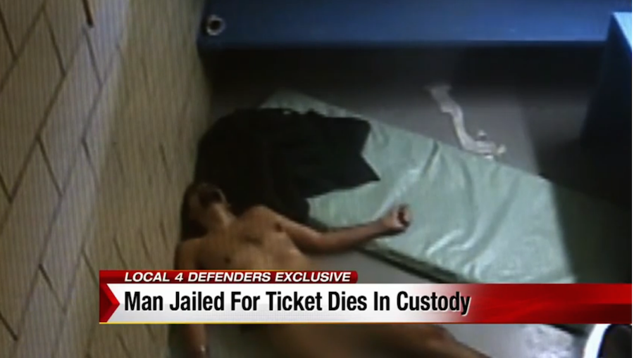 Horrific: Man dies a painful and excruciating death in a jail cell over an unpaid traffic ticket violation
