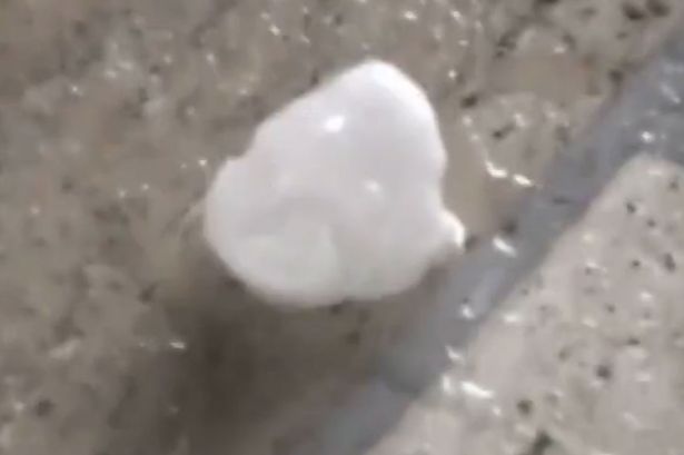 massive hailstones