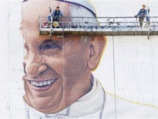 Pope Francis mural in Washington DC