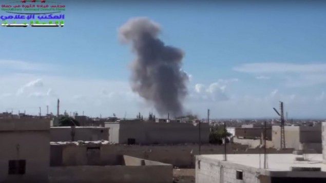 Russian airstrikes in Syria against ISIS