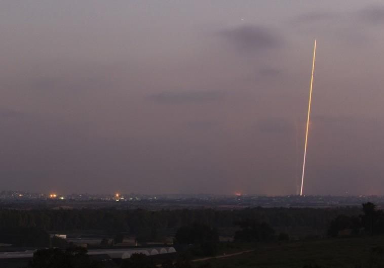A rocket from Gaza has landed in southern Israel