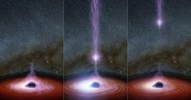 NASA say something has come out of a black hole for the first time ever