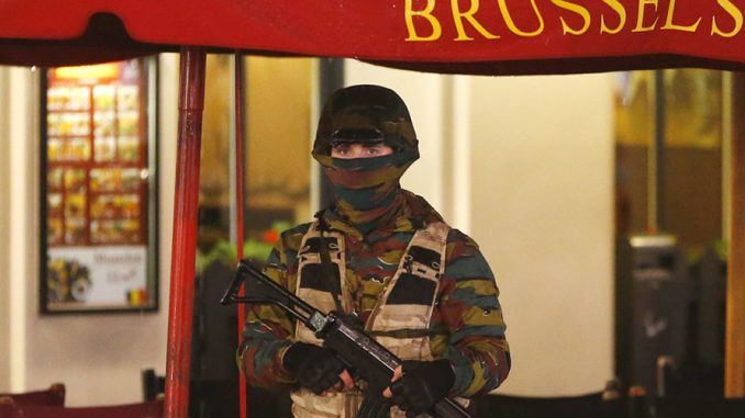 Brussels on complete lock-down amid terrorist attack fears. Residents have been told to take shelter and clear the streets.