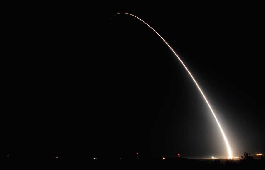 A second Trident II missile was been launched in California on Monday afternoon