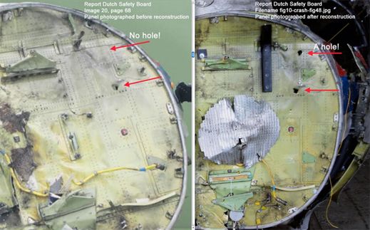 DUTCH SAFETY BOARD TAMPERING WITH MH17 FUSELAGE EVIDENCE