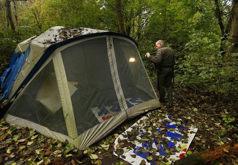 Camping in your own back yard is now deemed illegal
