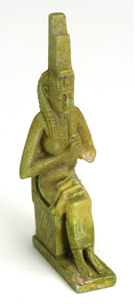 Fig.13 Ancient Egyptian statue of the throned Isis Lactanas
