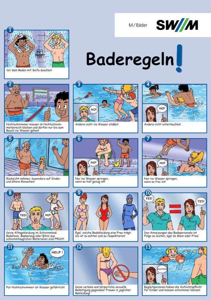 swimming refugees cartoon