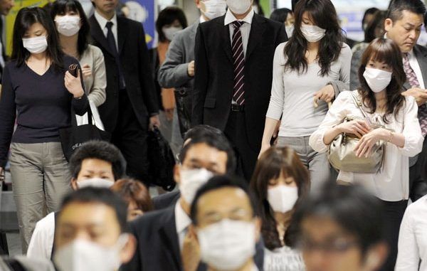 Over a million people in Japan have been struck down with flu within one week
