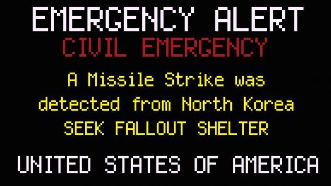 Nuclear attack warning messages delivered to broadcasters