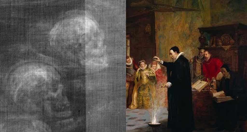 Secret skulls found hidden within Victorian painting reveal England's occult history