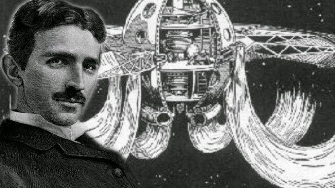 Nicola Tesla invented a UFO following contact with extraterrestrials