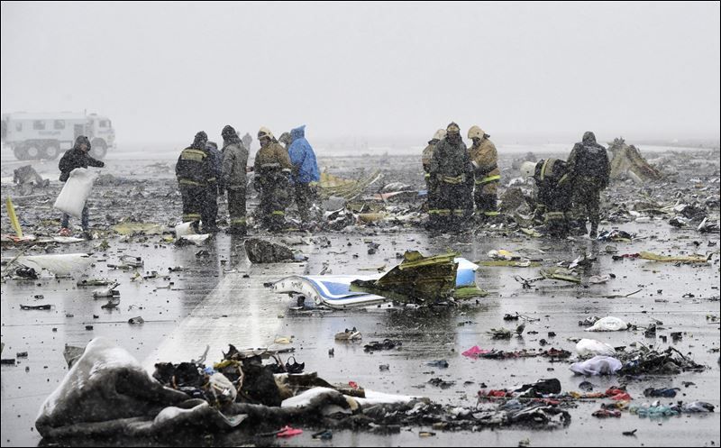 FlyDubai Plane Crashes In Russia Killing All 62 Aboard