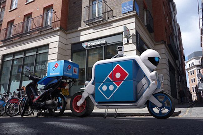 Robot pizza delivery guys unveiled by Domino's