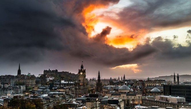 Fire-breathing dragon spotted in the skies over Scotland