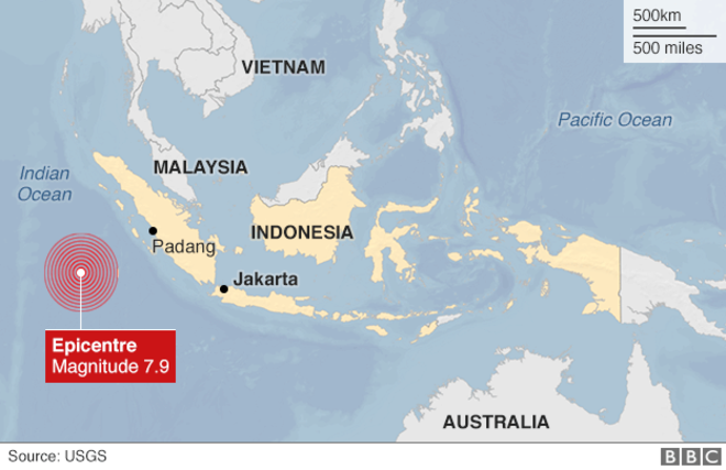 Indonesia: Powerful 7.9 Earthquake Strikes Off Sumatra