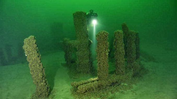 A Stonehenge structure has been discovered under Lake Michigan