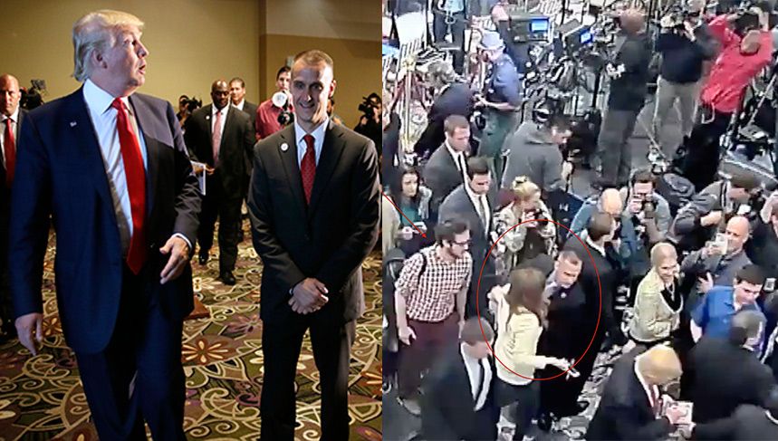 Donald Trump's campaign manager, Corey Lewandowski, has been arrested and charged with battery, following an incident earlier in the month in which he allegedly assaulted Breitbart reporter Michelle Fields.